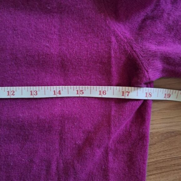 Kier + J Womens Cashmere Sweater Pink Preppy Coquette Business Cozy Small - Picture 9 of 11